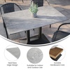 image:imageFlash Furniture Acadia 24 x 30 Dark Brown Tabletop TopGuard HPL Seamless Edge Scratch amp Stain Resistant AllWeather Durability Commercial GradeGray Faux Concrete