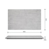 image:imageFlash Furniture Acadia 24 x 30 Dark Brown Tabletop TopGuard HPL Seamless Edge Scratch amp Stain Resistant AllWeather Durability Commercial GradeGray Faux Concrete