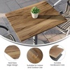 image:imageFlash Furniture Acadia 24 x 30 Dark Brown Tabletop TopGuard HPL Seamless Edge Scratch amp Stain Resistant AllWeather Durability Commercial GradeNatural