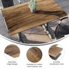 image:imageFlash Furniture Acadia 24 x 30 Dark Brown Tabletop TopGuard HPL Seamless Edge Scratch amp Stain Resistant AllWeather Durability Commercial GradeNatural
