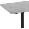 image:imageFlash Furniture Acadia 30 x 24 Indoor Dark Brown Tabletop with 18 Round Black Bar Height Base Seamless TopGuard HPL Top and EdgeGray Faux ConcreteBlack Base