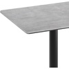 image:imageFlash Furniture Acadia 30 x 24 Indoor Dark Brown Tabletop with 18 Round Black Table Height Base Seamless TopGuard HPL Top and EdgeGray Faux ConcreteBlack Base