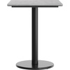 image:imageFlash Furniture Acadia 30 x 24 Indoor Dark Brown Tabletop with 18 Round Black Table Height Base Seamless TopGuard HPL Top and EdgeGray Faux ConcreteBlack Base