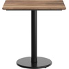 image:imageFlash Furniture Acadia 30 x 24 Indoor Dark Brown Tabletop with 18 Round Black Table Height Base Seamless TopGuard HPL Top and EdgeNaturalBlack Base