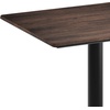 image:imageFlash Furniture Acadia 30 x 24 Indoor Dark Brown Tabletop with 22 x 22 Black Bar Height X Base Seamless TopGuard HPL Top and EdgeDark BrownBlack Base