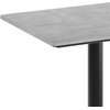 image:imageFlash Furniture Acadia 30 x 24 Indoor Dark Brown Tabletop with 22 x 22 Black Table Height X Base Seamless TopGuard HPL Top and EdgeGray Faux ConcreteBlack Base