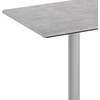 image:imageFlash Furniture Acadia 30x24 Round Indoor Outdoor Dark Brown Tabletop with 18 Round Silver Base Scratch Heat amp UV Resistant Seamless TopGuard HPL Top and EdgeGray Faux ConcreteSilver Base