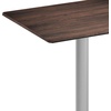 image:imageFlash Furniture Acadia 30x24 Round Indoor Outdoor Gray Faux Concrete Tabletop 22 x 22 Silver X Base Scratch Heat amp UV Resistant Seamless TopGuard Top and EdgeDark BrownSilver Base