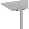 image:imageFlash Furniture Acadia 30x24 Round Indoor Outdoor Gray Faux Concrete Tabletop 22 x 22 Silver X Base Scratch Heat amp UV Resistant Seamless TopGuard Top and EdgeGray Faux ConcreteSilver Base