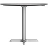 image:imageFlash Furniture Acadia 3125 Round Indoor Outdoor Gray Faux Concrete Tabletop 22 x 22 Silver X Base Scratch Heat amp UV Resistant Seamless TopGuard Top and EdgeGray Faux ConcreteSilver Base
