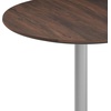 image:imageFlash Furniture Acadia 3125 Round Indoor Outdoor Gray Faux Concrete Tabletop 22 x 22 Silver X Base Scratch Heat amp UV Resistant Seamless TopGuard Top and EdgeDark BrownSilver Base