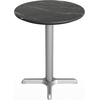image:imageFlash Furniture Acadia 3125 Round Indoor Outdoor Gray Faux Concrete Tabletop 22 x 22 Silver X Base Scratch Heat amp UV Resistant Seamless TopGuard Top and EdgeBlack Faux MarbleSilver Base