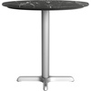 image:imageFlash Furniture Acadia 3125 Round Indoor Outdoor Gray Faux Concrete Tabletop 22 x 22 Silver X Base Scratch Heat amp UV Resistant Seamless TopGuard Top and EdgeBlack Faux MarbleSilver Base