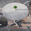 image:imageFlash Furniture Acadia 3125 Round Indoor Outdoor Gray Faux Concrete Tabletop 22 x 22 Silver X Base Scratch Heat amp UV Resistant Seamless TopGuard Top and EdgeGray Faux ConcreteSilver Base