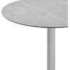 image:imageFlash Furniture Acadia 3125 Round Indoor Outdoor Gray Faux Concrete Tabletop 22 x 22 Silver X Base Scratch Heat amp UV Resistant Seamless TopGuard Top and EdgeGray Faux ConcreteSilver Base