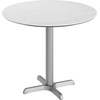 image:imageFlash Furniture Acadia 3125 Round Indoor Outdoor Gray Faux Concrete Tabletop 22 x 22 Silver X Base Scratch Heat amp UV Resistant Seamless TopGuard Top and EdgeWhite Faux MarbleSilver Base