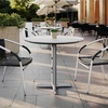 image:imageFlash Furniture Acadia 3125 Round Indoor Outdoor Gray Faux Concrete Tabletop 22 x 22 Silver X Base Scratch Heat amp UV Resistant Seamless TopGuard Top and EdgeWhite Faux MarbleSilver Base