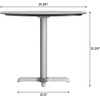 image:imageFlash Furniture Acadia 3125 Round Indoor Outdoor Gray Faux Concrete Tabletop 22 x 22 Silver X Base Scratch Heat amp UV Resistant Seamless TopGuard Top and EdgeGray Faux ConcreteSilver Base