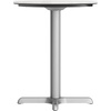 image:imageFlash Furniture Acadia 3125 Round Indoor Outdoor Gray Faux Concrete Tabletop 22 x 22 Silver X Base Scratch Heat amp UV Resistant Seamless TopGuard Top and EdgeWhite Faux MarbleSilver Base