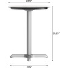 image:imageFlash Furniture Acadia 3125 Round Indoor Outdoor Gray Faux Concrete Tabletop 22 x 22 Silver X Base Scratch Heat amp UV Resistant Seamless TopGuard Top and EdgeWhite Faux MarbleSilver Base