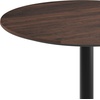 image:imageFlash Furniture Acadia 3125 Round Indoor White Faux Marble Tabletop with 18 Round Black Bar Height Base Seamless TopGuard HPL Top and EdgeDark BrownBlack Base