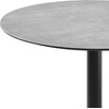 image:imageFlash Furniture Acadia 3125 Round Indoor White Faux Marble Tabletop with 18 Round Black Bar Height Base Seamless TopGuard HPL Top and EdgeGray Faux ConcreteBlack Base