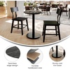 image:imageFlash Furniture Acadia 3125 Round Indoor White Faux Marble Tabletop with 18 Round Black Table Height Base Seamless TopGuard HPL Top and EdgeBlack Faux MarbleBlack Base