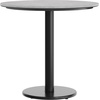 image:imageFlash Furniture Acadia 3125 Round Indoor White Faux Marble Tabletop with 18 Round Black Table Height Base Seamless TopGuard HPL Top and EdgeGray Faux ConcreteBlack Base