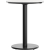 image:imageFlash Furniture Acadia 3125 Round Indoor White Faux Marble Tabletop with 18 Round Black Table Height Base Seamless TopGuard HPL Top and EdgeWhite Faux MarbleBlack Base