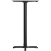 image:imageFlash Furniture Acadia 3125 Round Indoor White Faux Marble Tabletop with 22 x 22 Black Bar Height X Base Seamless TopGuard HPL Top and EdgeWhite Faux MarbleBlack Base
