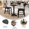 image:imageFlash Furniture Acadia 3125 Round Indoor White Faux Marble Tabletop with 22 x 22 Black Table Height X Base Seamless TopGuard HPL Top and EdgeBlack Faux MarbleBlack Base