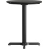 image:imageFlash Furniture Acadia 3125 Round Indoor White Faux Marble Tabletop with 22 x 22 Black Table Height X Base Seamless TopGuard HPL Top and EdgeBlack Faux MarbleBlack Base