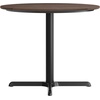 image:imageFlash Furniture Acadia 36 Round Indoor Dark Brown Tabletop with 30 x 30 Black Table Height X Base Seamless TopGuard HPL Top and EdgeDark BrownBlack Base