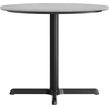 image:imageFlash Furniture Acadia 36 Round Indoor Dark Brown Tabletop with 30 x 30 Black Table Height X Base Seamless TopGuard HPL Top and EdgeGray Faux ConcreteBlack Base