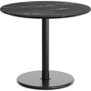 image:imageFlash Furniture Acadia 36 Round Indoor Gray Faux Concrete Tabletop with 24 Round Black Table Height Base Seamless TopGuard HPL Top and EdgeBlack Faux MarbleBlack Base