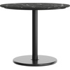 image:imageFlash Furniture Acadia 36 Round Indoor Gray Faux Concrete Tabletop with 24 Round Black Table Height Base Seamless TopGuard HPL Top and EdgeBlack Faux MarbleBlack Base