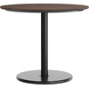 image:imageFlash Furniture Acadia 36 Round Indoor Gray Faux Concrete Tabletop with 24 Round Black Table Height Base Seamless TopGuard HPL Top and EdgeDark BrownBlack Base