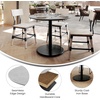 image:imageFlash Furniture Acadia 36 Round Indoor Gray Faux Concrete Tabletop with 24 Round Black Table Height Base Seamless TopGuard HPL Top and EdgeGray Faux ConcreteBlack Base