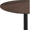 image:imageFlash Furniture Acadia 36 Round Indoor Gray Faux Concrete Tabletop with 30 x 30 Black Bar Height X Base Seamless TopGuard HPL Top and EdgeDark BrownBlack Base