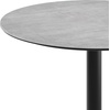 image:imageFlash Furniture Acadia 36 Round Indoor Gray Faux Concrete Tabletop with 30 x 30 Black Bar Height X Base Seamless TopGuard HPL Top and EdgeGray Faux ConcreteBlack Base