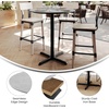 image:imageFlash Furniture Acadia 36 Round Indoor Gray Faux Concrete Tabletop with 30 x 30 Black Bar Height X Base Seamless TopGuard HPL Top and EdgeGray Faux ConcreteBlack Base