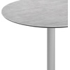 image:imageFlash Furniture Acadia 36 Round Indoor Outdoor White Faux Marble Tabletop with 30 x 30 Silver X Base Scratch Heat amp UV Resistant Seamless TopGuard HPL Top and EdgeGray Faux ConcreteSilver Base