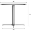 image:imageFlash Furniture Acadia 36 Round Indoor Outdoor White Faux Marble Tabletop with 30 x 30 Silver X Base Scratch Heat amp UV Resistant Seamless TopGuard HPL Top and EdgeWhite Faux MarbleSilver Base