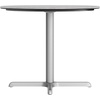 image:imageFlash Furniture Acadia 36 Round Indoor Outdoor White Faux Marble Tabletop with 30 x 30 Silver X Base Scratch Heat amp UV Resistant Seamless TopGuard HPL Top and EdgeGray Faux ConcreteSilver Base