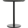 image:imageFlash Furniture Acadia 36 Round Indoor White Faux Marble Tabletop with 24 Round Black Bar Height Base Seamless TopGuard HPL Top and EdgeBlack Faux MarbleBlack Base