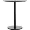 image:imageFlash Furniture Acadia 36 Round Indoor White Faux Marble Tabletop with 24 Round Black Bar Height Base Seamless TopGuard HPL Top and EdgeGray Faux ConcreteBlack Base