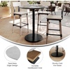 image:imageFlash Furniture Acadia 36 Round Indoor White Faux Marble Tabletop with 24 Round Black Bar Height Base Seamless TopGuard HPL Top and EdgeGray Faux ConcreteBlack Base