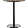 image:imageFlash Furniture Acadia 36 Round Indoor White Faux Marble Tabletop with 24 Round Black Bar Height Base Seamless TopGuard HPL Top and EdgeNaturalBlack Base