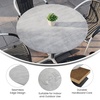 image:imageFlash Furniture Acadia 36 Round White Faux Marble Tabletop TopGuard HPL Seamless Edge Scratch amp Stain Resistant AllWeather Durability Commercial GradeGray Faux Concrete