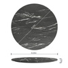 image:imageFlash Furniture Acadia 36 Round White Faux Marble Tabletop TopGuard HPL Seamless Edge Scratch amp Stain Resistant AllWeather Durability Commercial GradeBlack Faux Marble